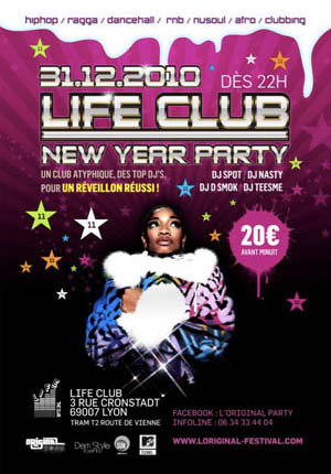 Reveillon Life 31 déc 2010 Réveillon au Life de Lyon le 31 décembre 2010