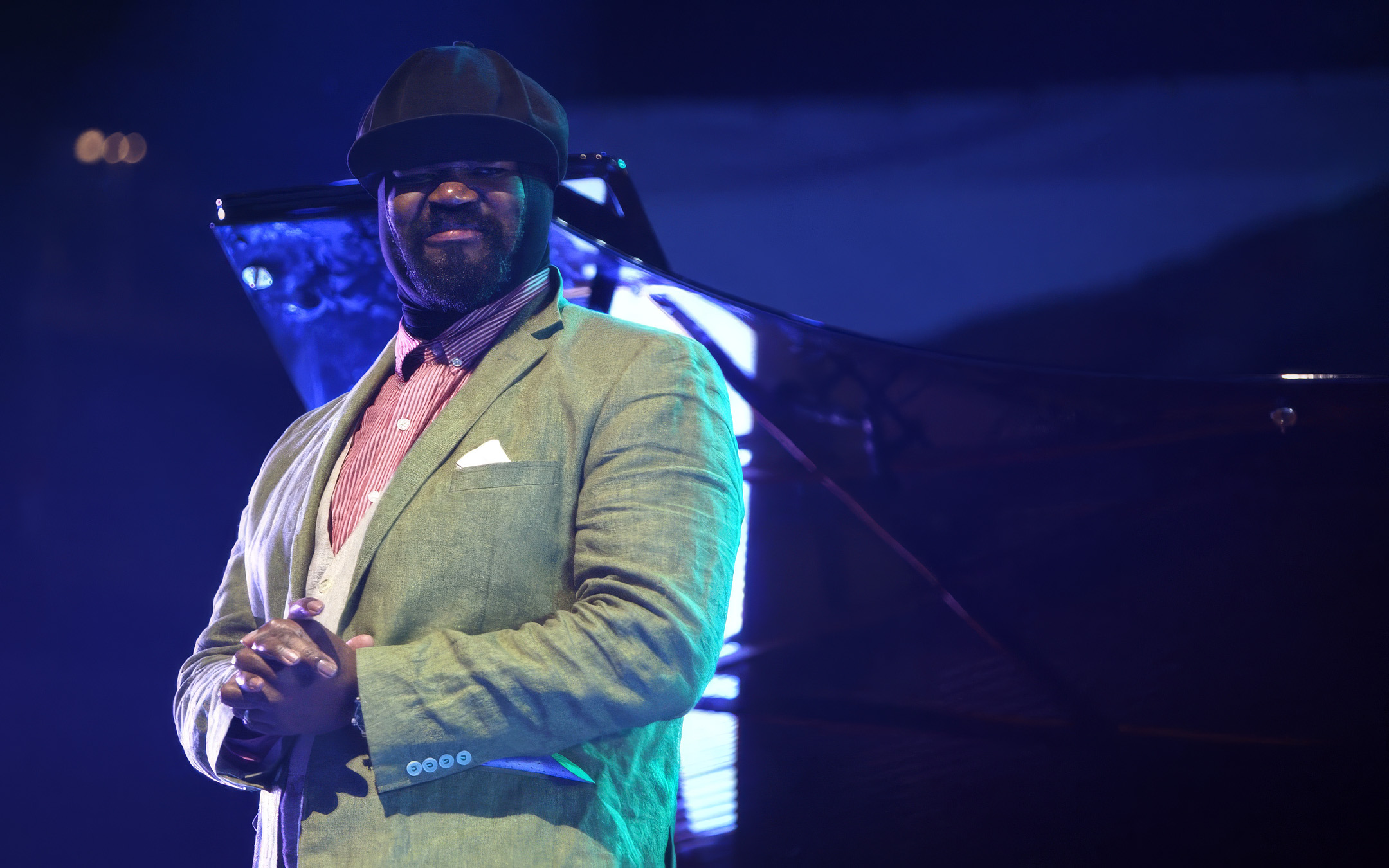 Gregory Porter en concert au théâtre antique de Vienne pendant le festival Jazz à Vienne