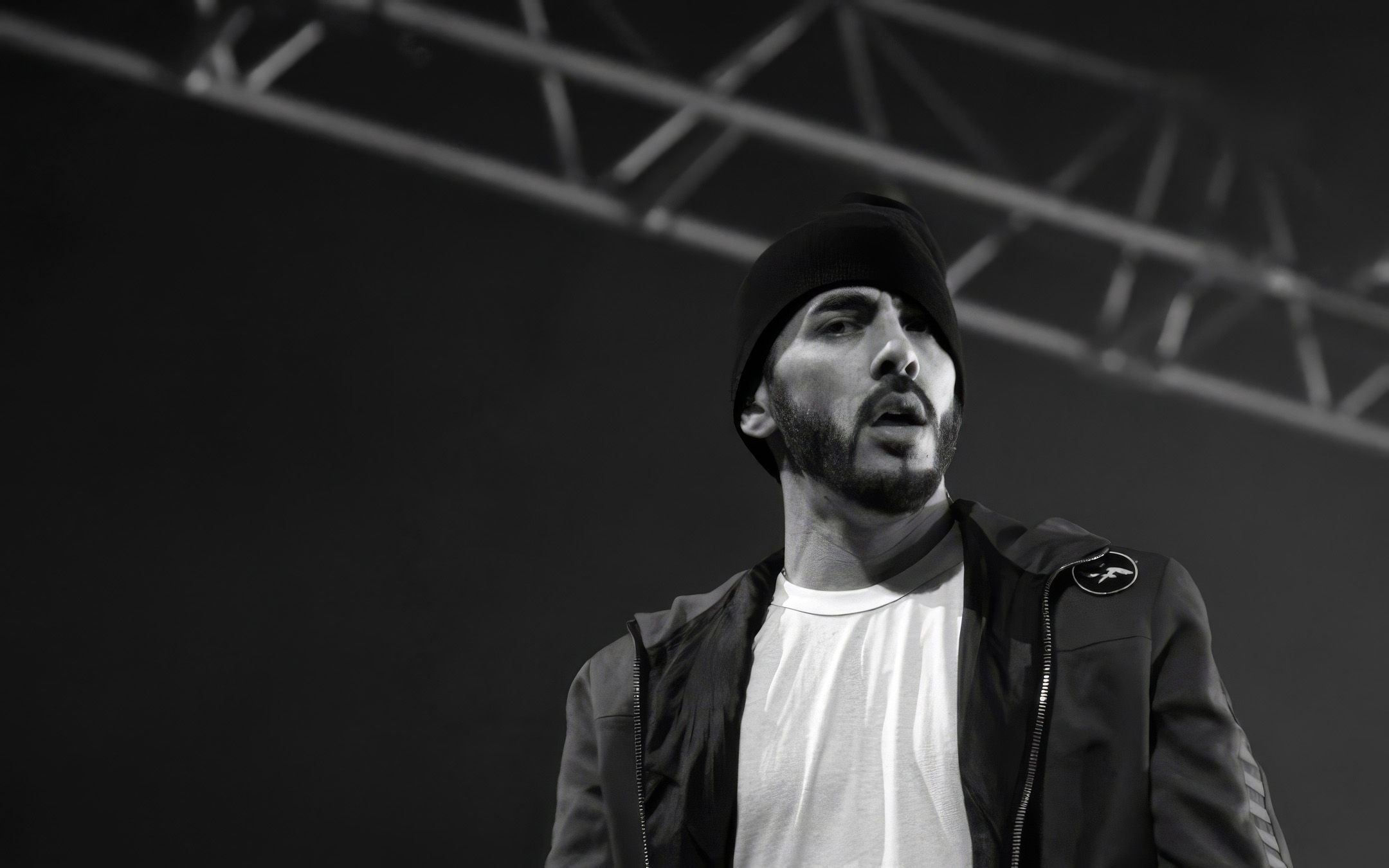 portrait de Gringe au festival Woodstower en 2014