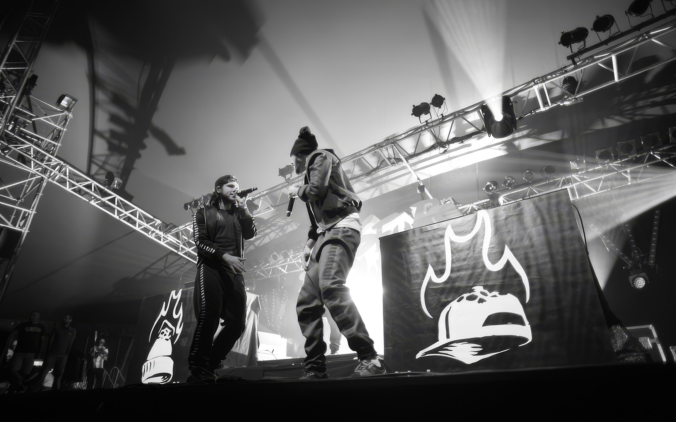 Casseurs Flowters (Orelsan & Gringe) au festival Woodstower en 2014