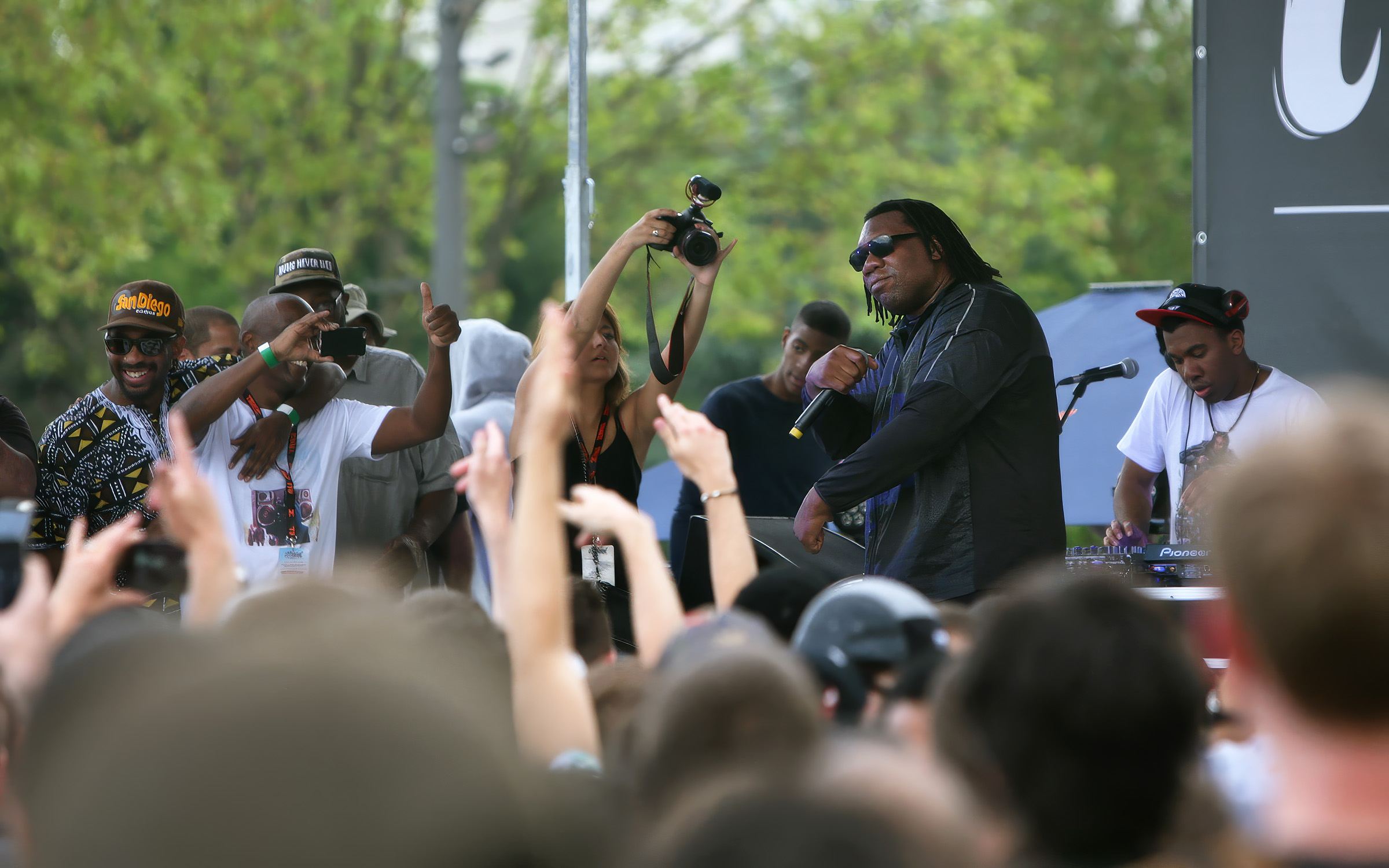 KRS ONE à Lyon pour l'événement RDV HIP HOP en 2016 au parc Sergent Blandan