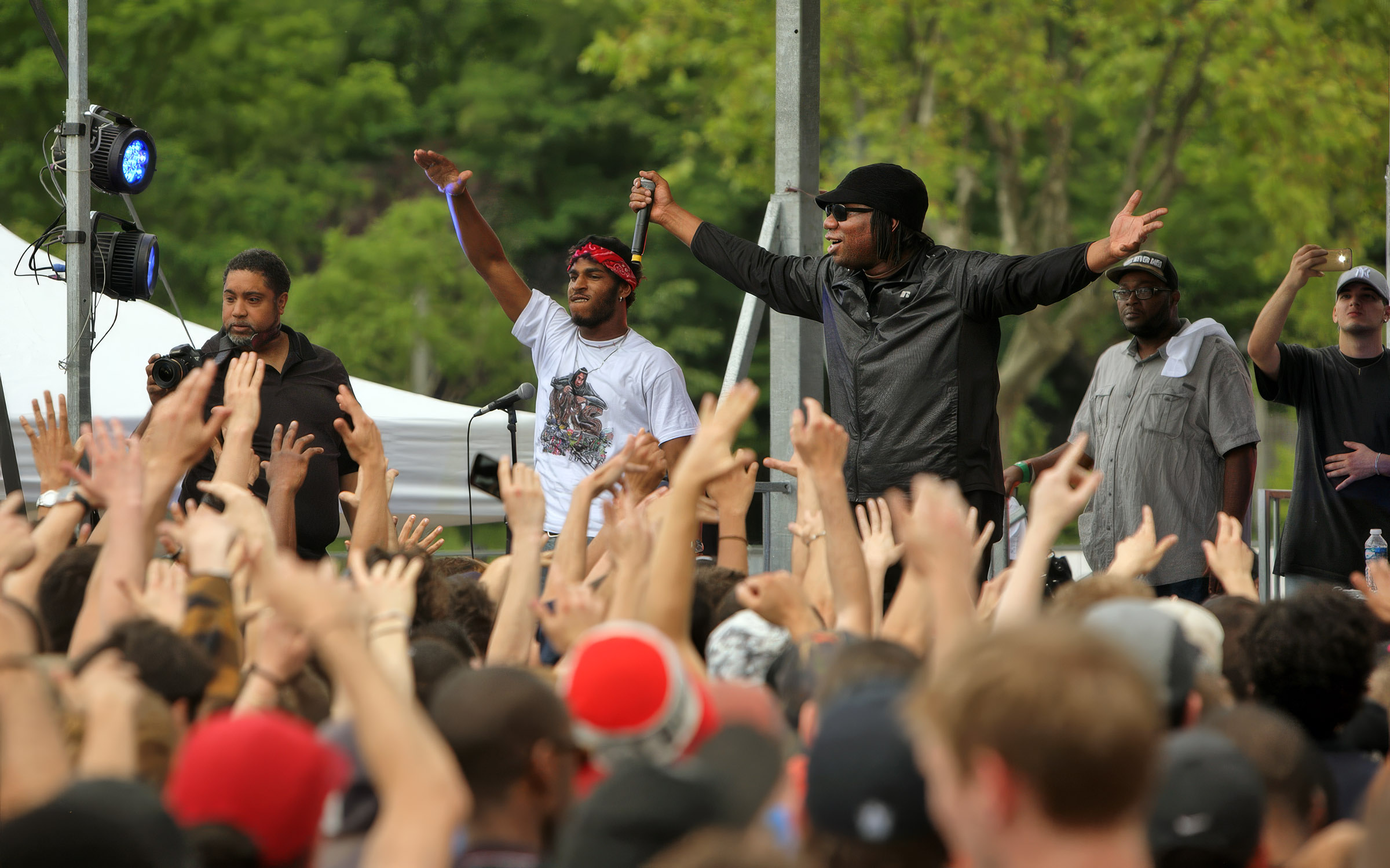 KRS ONE à Lyon pour l'événement RDV HIP HOP en 2016 au parc Sergent Blandan