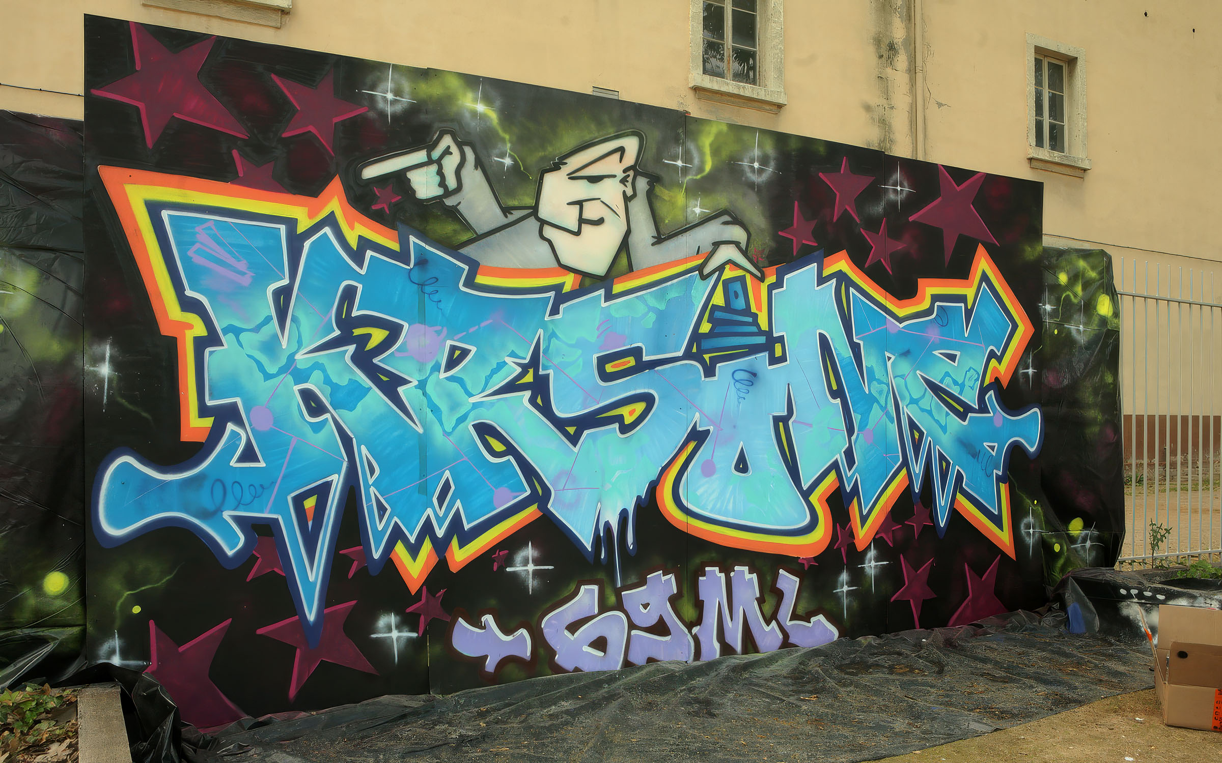 graffiti à l'événement RDV Hip Hop à Lyon en 2016