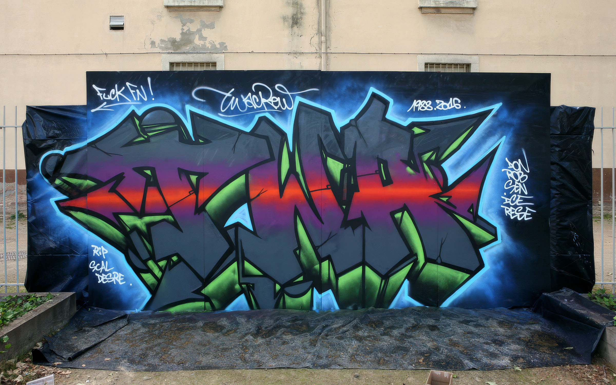 graffiti à l'événement RDV Hip Hop à Lyon en 2016