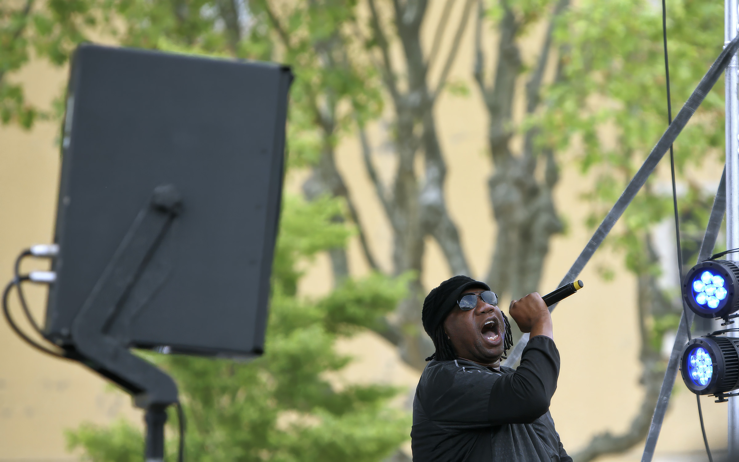 KRS ONE à Lyon pour l'événement RDV HIP HOP en 2016 au parc Sergent Blandan