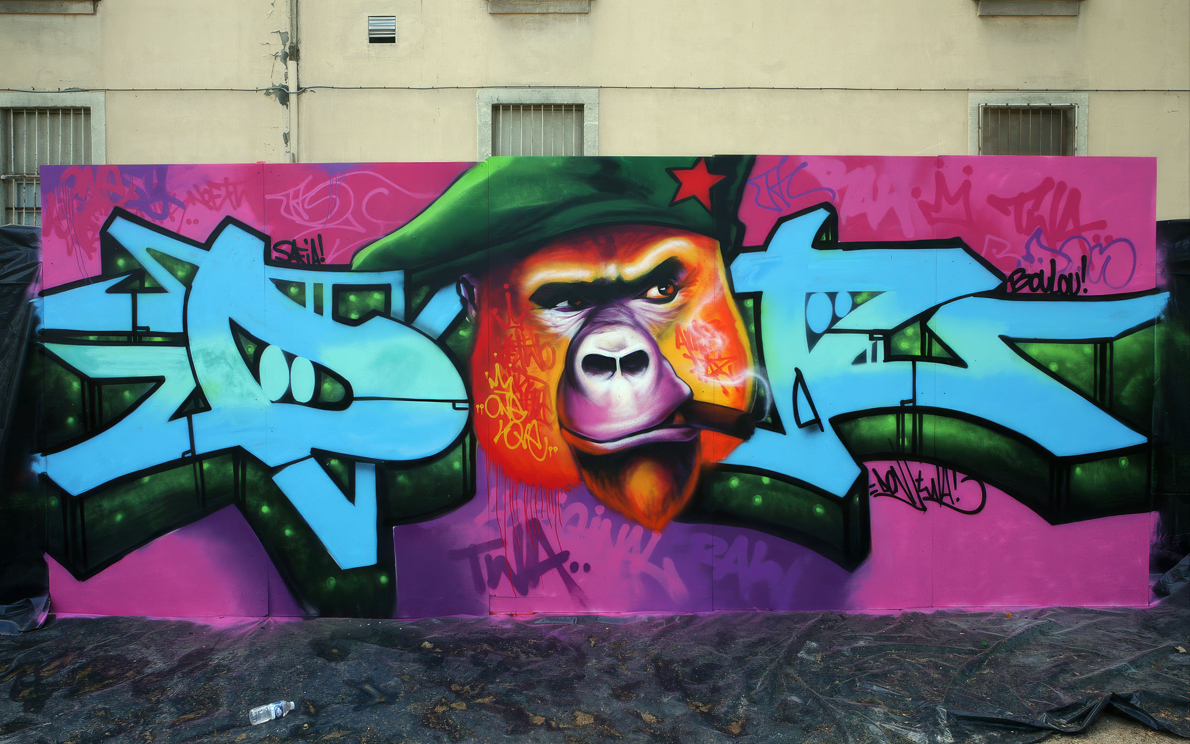 graffiti à l'événement RDV Hip Hop à Lyon en 2016