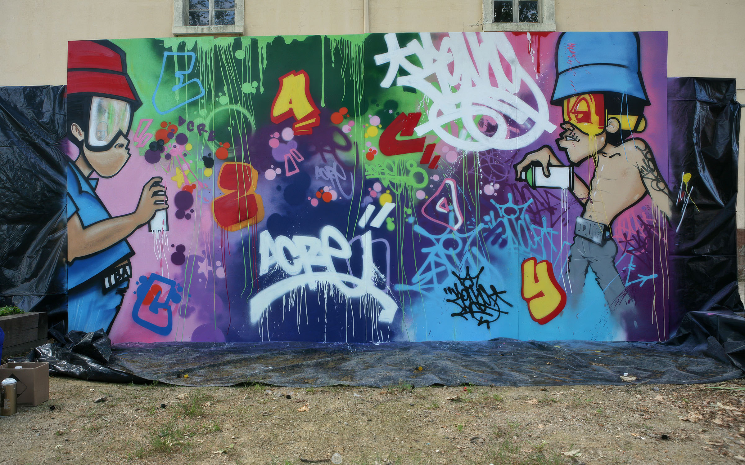 graffiti à l'événement RDV Hip Hop à Lyon en 2016
