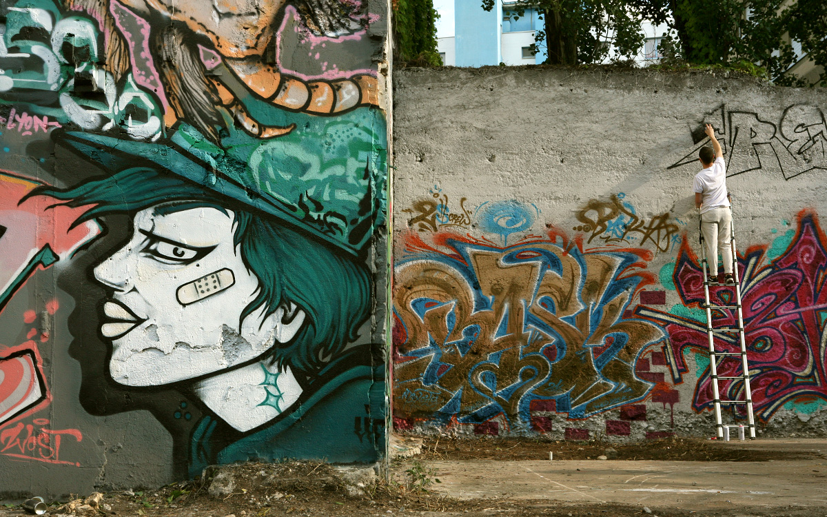 Mix City 2016 - graffiti echelle