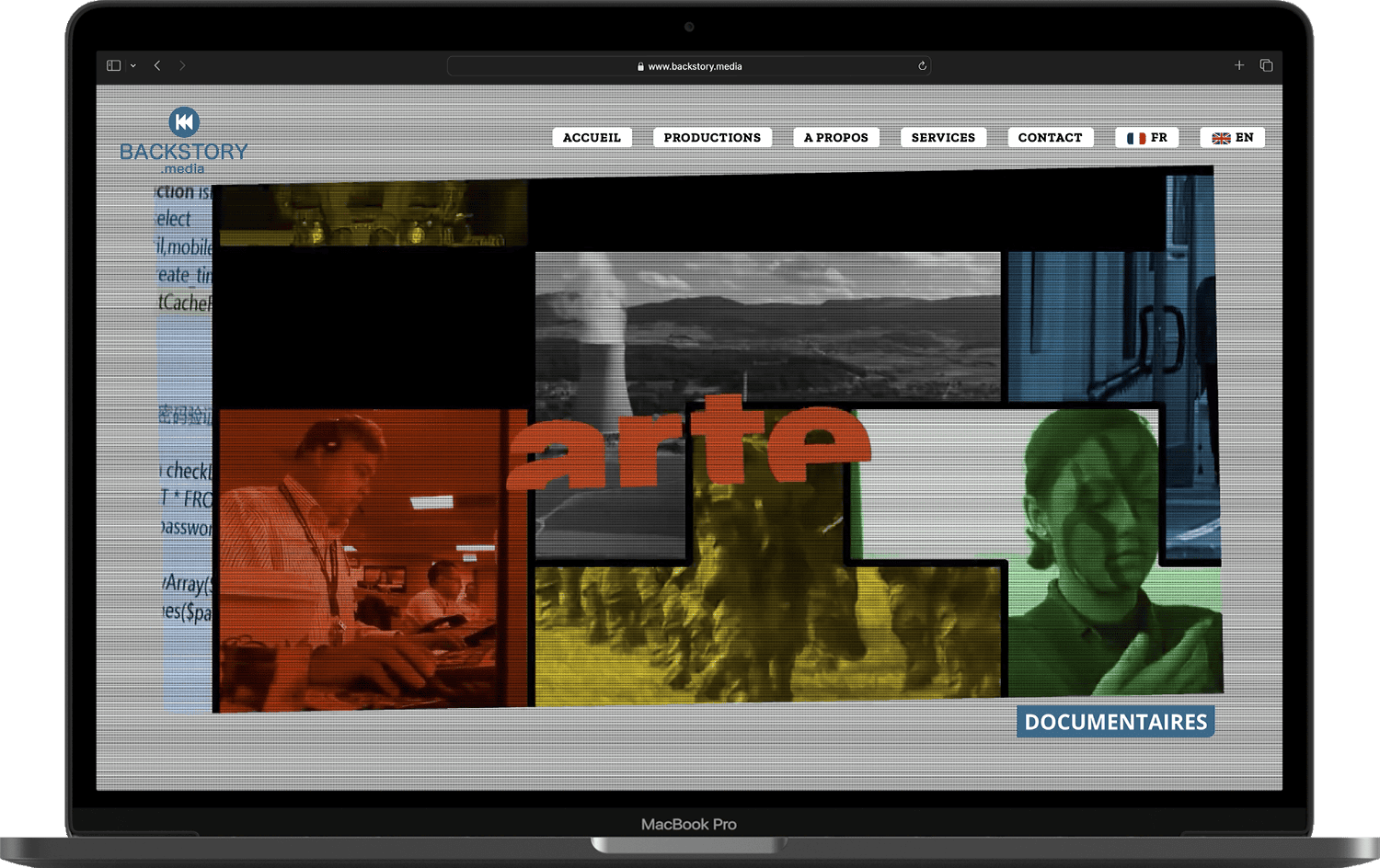 BACKSTORY MEDIA - site internet