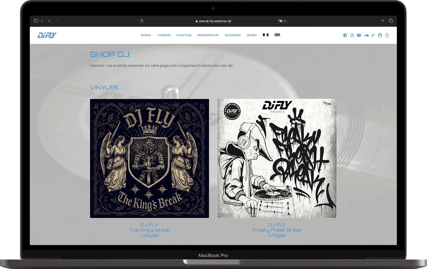 DJ FLY - site internet