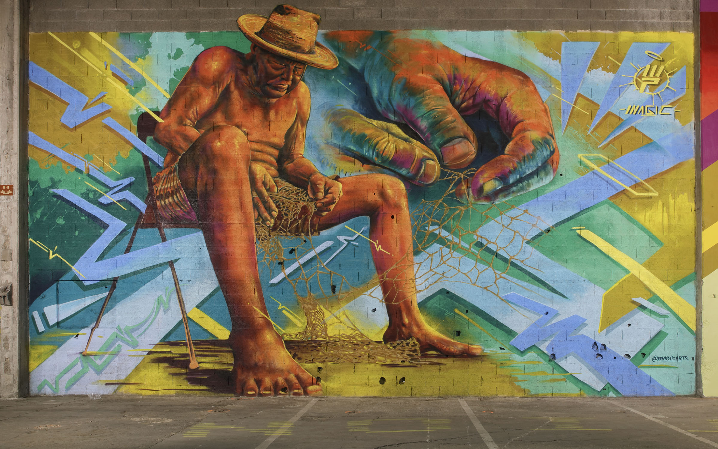 Oeuvre de Magiic Arts au Peinture Fraîche festival en 2026 à Villeurbanne