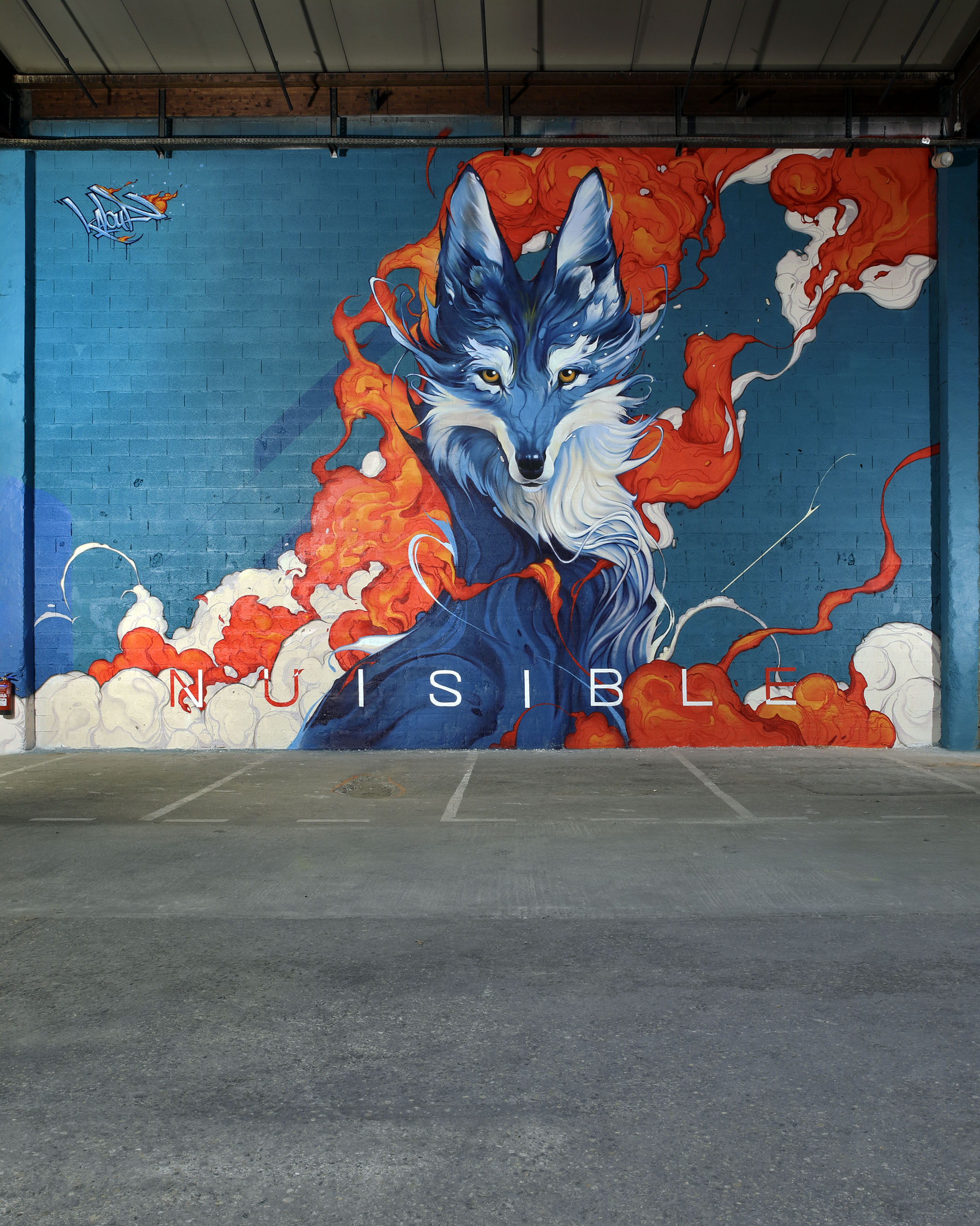 Kalouf Oeuvre du street artiste Kalouf au Peinture Fraîche festival