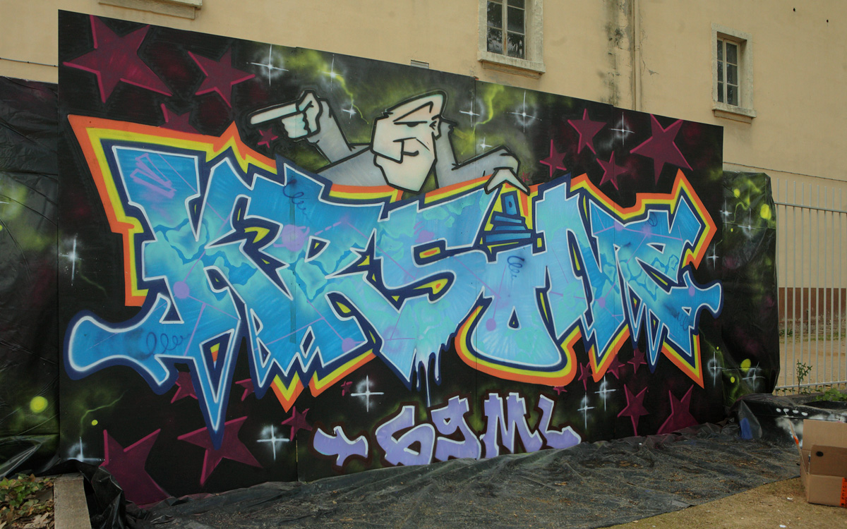 RDV Hip Hop - KRS-One graffiti